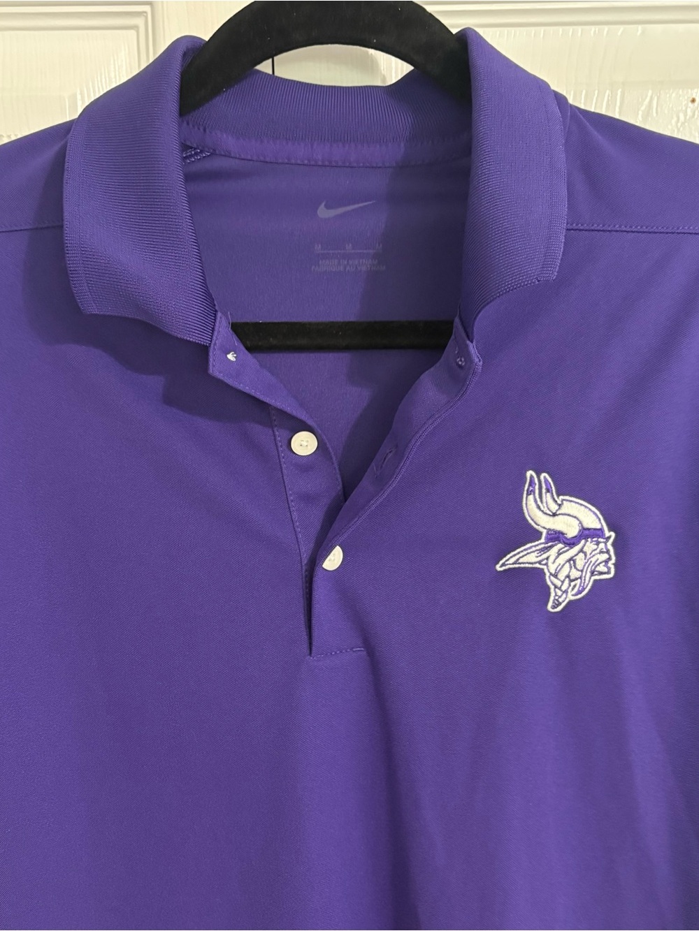 Nike Polo Shirt Men’s M Minnesota Viking Football Purple